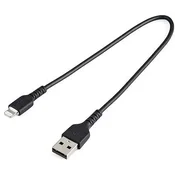 StarTech.com RUSBLTMM30CMB kabel za mobitel Crno 0,3 m USB A Lightning
