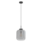 Eglo 39673 - Luster na sajli BULCIAGO 1xE27/40W/230V precnik 25 cm dimljeno