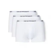 Emporio Armani za moške. EM000259_AF14132 Komplet treh belih boksaric Stretch (XL), Bela, Domača oblačila, Bombaž