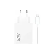 XIAOMI Xiaomi punjac Combo 67w Type A + kabl Type C bela
