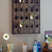 Hanah Home Drveni stalak za vino, Braon