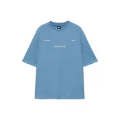 Pull&Bear Majica STWD azur / bela