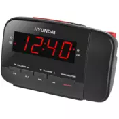 Budilica Hyundai RAC 481 PLLBR crno-crvena HYURAC481PLLBR