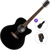Pasadena PJC-300 Standard SET Black Akustična kitara Jumbo