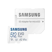 SAMSUNG Memorijska kartica EVO PLUS MicroSD 512GB class 10 + Adapter MB-MC512KA