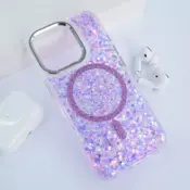 Maska Mag Case Glue za iPhone 16 Pro Max ljubicasta