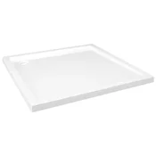 Vidaxl Kvadratna ABS tuš kad bela 80x80 cm