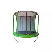 Legoni Trampolin Aero sa zaštitnom mrežom i ljestvama 425 cm zeleni