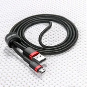 Baseus Kabel BASEUS,Woven, USB-A na USB-Micro, 2A, 300cm, Black/Grey, CAMKLF-HG1, (6953156296374)