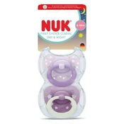 Nuk tolažilna duda - silikon First Choice Classic Day & Night 18-36 m, 2 kos