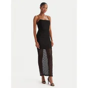 Eleh Cocktail obleka EFW250350 Črna Slim Fit