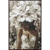 Slika Sa Okvirom 62x92cm Flower Lady