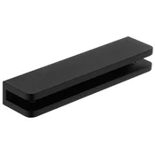 Nosilec steklene police 8 mm, črna mat - Črna - 150x21x35 mm - Sapho - 120 - Zlitina - Nosilec za podporo police - Kvadratni - 150 - 21 - 35 - 14
