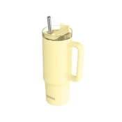 QUOKKA Quokka Vibe Smartgrip, Termo skodelica iz nerjavečega jekla, pastelno rumena, 880ml, 40382