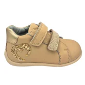 Pollino Patike za devojcice 4201 BEIGE, Bež-zlatne