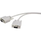renkforce Priključni kabel brez modema[1x D-SUB-vtičnica 9pol. - 1x D-SUB-vtičnica 9pol.] 1.80 m siv Renkforce
