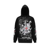 Ed Hardy Majica Death Or Glory Love siva/rdeča/črna/bela