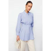 Trendyol Modest Ženska košulja Tctaw24Tg00027, Plava
