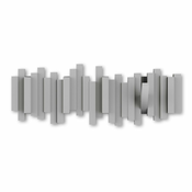 Siva plasticna zidna vješalica Sticks - Umbra