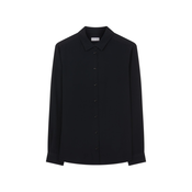 Košulja Seidensticker za žene, boja: crna, regular, s klasicnim ovratnikom