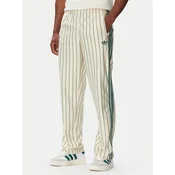 adidas Spodnji del trenirke Firebird Pinstripes KT4300 Kremna Regular Fit