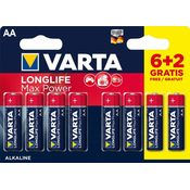 Varta baterija Longlife Max Power 6+2 AA 4706101448, 6+2 komada