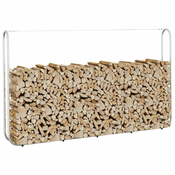 Stalak za drva za ogrjev 250x25x150 cm Pocincani celik