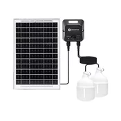 Aigostar - LED solarni luster sa senzorom 2xLED/35W/12V 6000 mAh 6500K precnik 10 cm