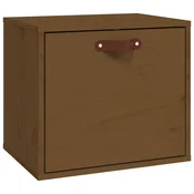 MAISON CHIC Stenska omarica - Zidna omarica medeno rjava 40x30x35 cm trdna borovina iu60, (22062396)