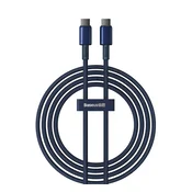 BASEUS KABEL USB-C DO USB-C BASEUS TUNGSTEN GOLD, 100W, 2M (NIEBIESKI)