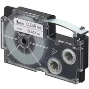 Združljiva trak za Casio XR - 9X – 9mm x 8m - črna tisk/bela podlaga KP36494