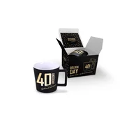 Gardj Europe GOLDEN DAY – Set: skodelica 350 ml + voščilnica – 40