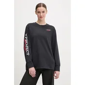 Majica z dolgimi rokavi za vadbo Under Armour Project Rock ženska, črna barva, 1389700