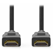 Nedis Ultra High Speed kabel HDMI/ od priključka HDMI do priključka HDMI/ 8K@60Hz/ eARC/ pozlačen/ PVC/ črn/ 5 m