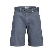 JACK & JONES Kargo hlače JPSTCOLE HUDSON  temno siva