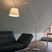 Artemide Tolomeo Mega LED Talni aluminij pergament 36cm - Dnevna soba/jedilnica - Dizajn - aluminij, smetana - Kovina