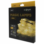 slomart Eco Light Magične LED lučke 300LED, 30m, topla bela (3000K), IP65