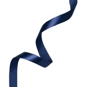 Satenast trak – granatno moder 0,6 cm x 23 m