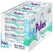 Vlažne maramice Pufies Clean Care - 99% Water, 12 x 64 komada