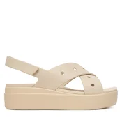 Sandali Crocs Brooklyn 4U Cross Strap Sandal 212254 Bež