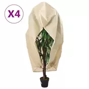 Vidaxl vidaXL Zaščitne kapuce z zadrgo, 4 kosi, 70 g/m2, 3,93 x 3 m