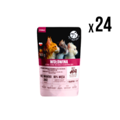 Pet Republic Vlažna hrana za sterilisane macke, Govedina, 100g, 24 komada