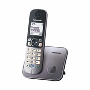 PANASONIC telefon bežicni KX-TG6811FXB metalik sivi