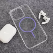 Maska Mag Case Clear Slim za iPhone 16 Pro ljubicasta