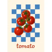Plakat 50x70 paradižnik paradižnik retro vintage kuhinjska dekoracija