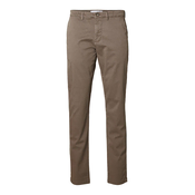 SELECTED HOMME Chino hlače MILES FLEX, rjava