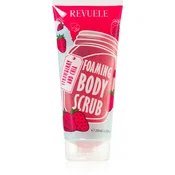 Revuele Foaming Body Scrub Strawberry and Chia vlažilni piling za telo 200 ml