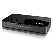 Zyxel GS-108S v2 – 8-portni Gigabitno Ethernet Stikalo, Unmanaged, črno