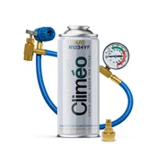 shumee Climeo 400 ml + cev z manometrom + adapter - Ekološko hladilno sredstvo R1234yf | Neodvisen servis klimatskih naprav