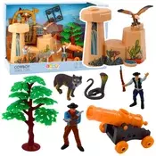 Kaubojski set figura Divljeg zapada Kaubojski brod Top